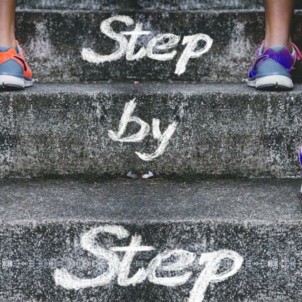 Schritt für Schritt Bild